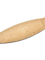 Alaia Crossover Black Leather Belt