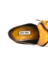 Miu Miu Mustard Fringed Oxfords, 37 Accessory arcadeshops.com
