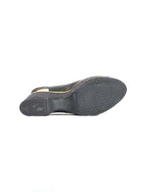 Marni Leather Slingback Wedge, 40