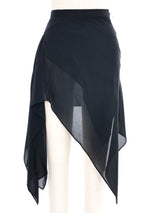 Clements Ribeiro Asymmetrical Chiffon Skirt Bottom arcadeshops.com