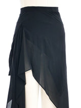 Clements Ribeiro Asymmetrical Chiffon Skirt Bottom arcadeshops.com