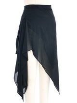 Clements Ribeiro Asymmetrical Chiffon Skirt Bottom arcadeshops.com