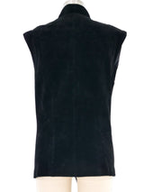 Erez Suede Military Inspired Sleeveless Jacket
