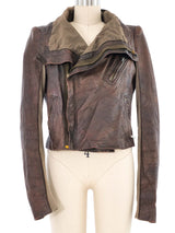 Rick Owens Shrunken Leather Jacket