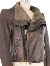 Rick Owens Shrunken Leather Jacket