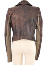 Rick Owens Shrunken Leather Jacket