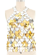Paco Rabbane Heart Disc Halter Top