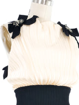 2005 Chanel Pleated Satin Cami Top Top arcadeshops.com