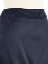 2003 Chanel Lace Trimmed Satin Skirt Bottom arcadeshops.com