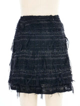 2005 Chanel Black Tweed Mini Skirt Bottom arcadeshops.com