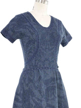 Chanel Indigo Compact Knit Dress Dress arcadeshops.com