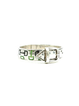 Gucci Sterling Enamel Belt Bracelet