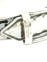 Gucci Sterling Enamel Belt Bracelet