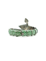 Sterling and Enamel Articulated Snake Bracelet