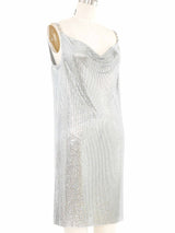 Versace Metal Mesh Mini Slip Dress