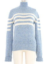 2008 Chanel Striped Knit Sweater Top arcadeshops.com