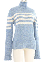 2008 Chanel Striped Knit Sweater Top arcadeshops.com