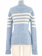 2008 Chanel Striped Knit Sweater Top arcadeshops.com