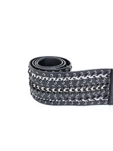 Gianfranco Ferre Braided Chain Leather Belt