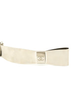 Chanel Brushed Aluminum Oversized Barrette Accessory arcadeshops.com