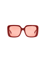 Chanel Red Square Frame Sunglasses Accessory arcadeshops.com