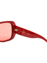 Chanel Red Square Frame Sunglasses Accessory arcadeshops.com