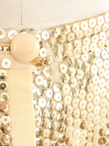 1970s Valentino Sequin Button Front Skirt Bottom arcadeshops.com