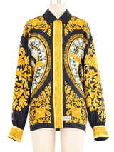 Escada Calendar Printed Silk Top Top arcadeshops.com