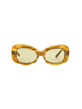1960s Pierre Cardin Walnut Frame Sunglasses