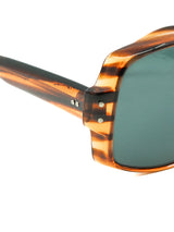 1970s Selecta Tiger Print Square Frame Sunglasses