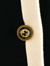 Gucci Two Tone Wool Coat Jacket arcadeshops.com