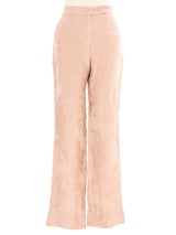 Dolce & Gabbana Blush Floral Brocade Trousers Bottom arcadeshops.com