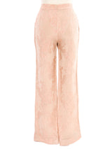 Dolce & Gabbana Blush Floral Brocade Trousers Bottom arcadeshops.com