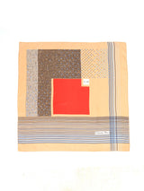 Christian Dior Mixed Print Red Square Silk Scarf Accessory arcadeshops.com