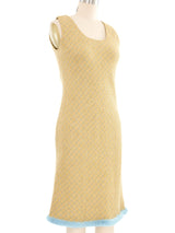 J Mendel Fur Trimmed Wool Dress Dress arcadeshops.com