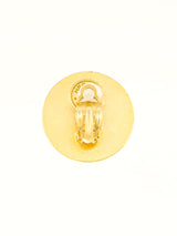 Hermes Silk Button Earrings Accessory arcadeshops.com