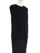 Loewe Black Knit Cape Dress Dress arcadeshops.com