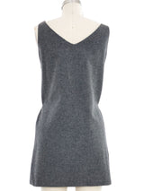 Miu Miu Grey Flannel Tank Dress Dress arcadeshops.com