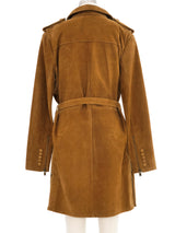 Saint Laurent Suede Lace Up Safari Dress Dress arcadeshops.com