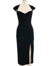 John Galliano Silk Brocade Fitted Sheath Dress Dress arcadeshops.com