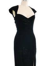 John Galliano Silk Brocade Fitted Sheath Dress Dress arcadeshops.com