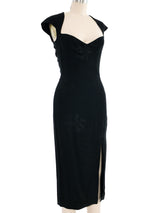 John Galliano Silk Brocade Fitted Sheath Dress Dress arcadeshops.com