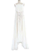 Loewe Paula's Ibiza White Cotton Lace Dress Dress arcadeshops.com