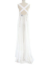 Loewe Paula's Ibiza White Cotton Lace Dress Dress arcadeshops.com