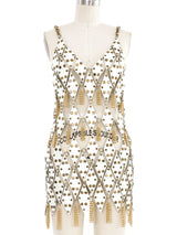 1960s Chainmail and Leather Dress Dress arcadeshops.com