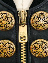 Dolce & Gabbana Studded Leather Jacket Jacket arcadeshops.com