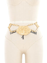 Hammered Gold-Tone Chain Belt Accessory arcadeshops.com
