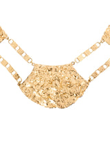Hammered Gold-Tone Chain Belt Accessory arcadeshops.com
