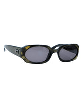 Gucci Metallic Green Rectangular Sunglasses Accessory arcadeshops.com
