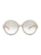 Prada White Round Frame Sunglasses Accessory arcadeshops.com